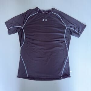 Under Armour Men’s XL Black Compression Short Sleeve Shirt HeatGear Athletic Gym